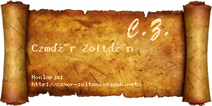 Czmór Zoltán névjegykártya